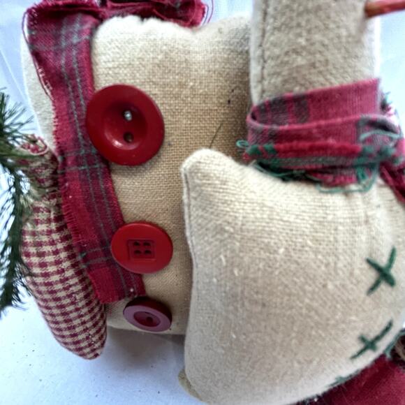 Sack Snowmen with trees flour sack unique Christmas holiday decor - Picture 4 of 10